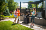 3-Burner Gas Barbecue 2,258 sq cm - Cast Aluminium Cookbox