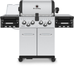 4-Burner Gas Barbecue 3,226 sq cm with Infrared Side & Rear Burners + Rotisserie - Stainless