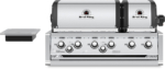 Built-In 6-Burner Gas Barbecue Head - Dual Oven, Stainless Steel