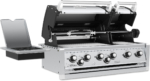 Built-In 6-Burner Gas Barbecue Head - Dual Oven, Stainless Steel