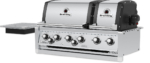 Built-In 6-Burner Gas Barbecue Head - Dual Oven, Stainless Steel