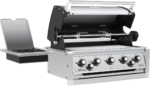 Built-In 5-Burner Gas Barbecue Head - Stainless Steel