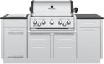 Built-In 5-Burner Gas Barbecue Head - Stainless Steel