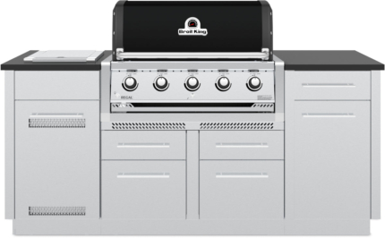 Built-In 5-Burner Gas Barbecue Head 625 sq in