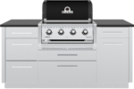 Built-In 4-Burner Gas Barbecue Head 500 sq in