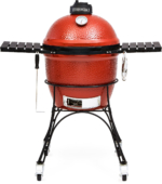 Ceramic Kamado Charcoal Grill 46cm with Cart - Red