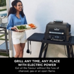 Ninja OG850UK Woodfire XL Electric BBQ Grill & Smoker - Black/Grey - Image 4
