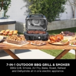 XL Electric BBQ Grill & Smoker with App Control - Black/Blue