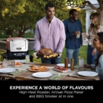 Ninja OO101UK Ninja Woodfire Outdoor Oven, Artisan Pizza Maker and BBQ Smoker - Terracotta/Steel - Image 2