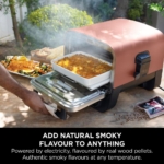 Ninja OO101UK Ninja Woodfire Outdoor Oven, Artisan Pizza Maker and BBQ Smoker - Terracotta/Steel - Image 6
