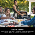 Ninja OO101UK Ninja Woodfire Outdoor Oven, Artisan Pizza Maker and BBQ Smoker - Terracotta/Steel - Image 8