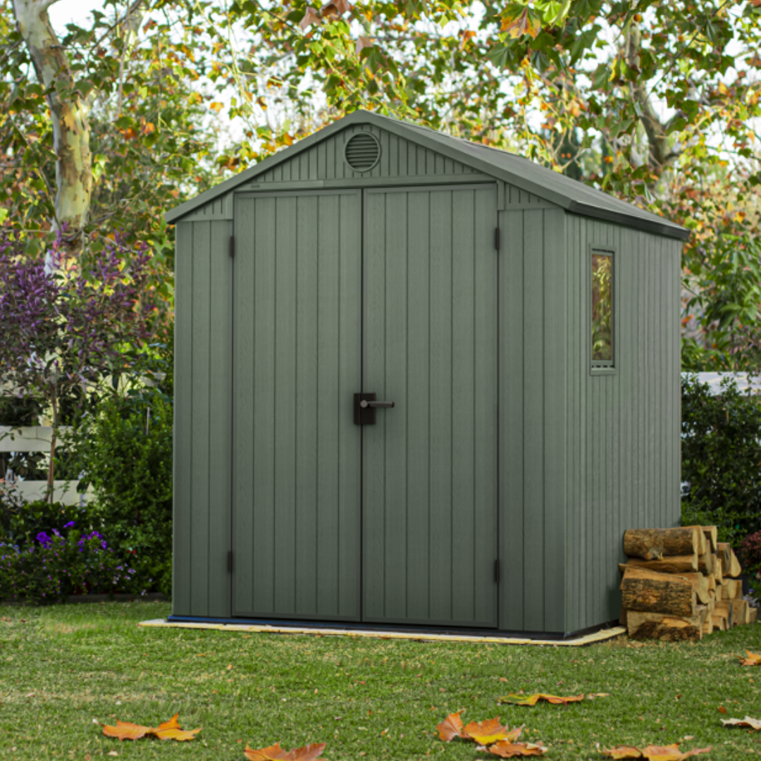 Darwin 6x6ft (1.9m x 1.8m) Garden Shed - Green - Image 2