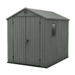 Heavy-Duty Plastic Garden Shed 6x8ft - Green
