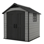 Heavy-Duty Plastic Shed 7.5x11ft - Grey - Image 5