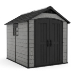 Heavy-Duty Plastic Shed 7.5x9ft - Grey - Image 5