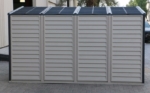 Lean-To Vinyl Shed 4x10ft with Foundation Kit - Grey - Image 9