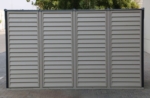 Lean-To Vinyl Shed 4x10ft with Foundation Kit - Grey - Image 8