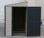 Lean-To Vinyl Shed 4x10ft with Foundation Kit - Grey - Image 7