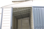 Lean-To Vinyl Shed 4x10ft with Foundation Kit - Grey - Image 5