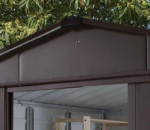 Wood-Effect Metal Garden Shed 10x12ft