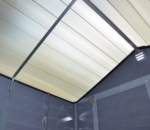 Polycarbonate Skylight Garden Shed 6x12ft - Anthracite