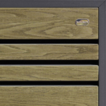 Contemporary Metal Triple Bin Store - Oak - Image 8