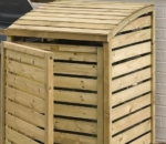 Timber Triple Wheelie Bin Store