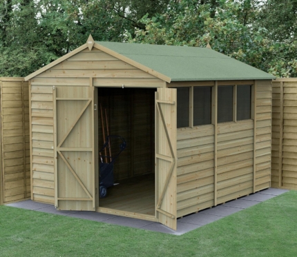 Overlap Timber Garden Shed 8x10ft