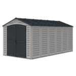 Vinyl Apex Storage Building 15x8ft with Foundation Kit, Windows & Side Door - Image 3