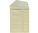 Lean-To Plastic Shed 4x8ft - Ivory