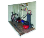 Lean-To Plastic Shed 4x8ft - Ivory