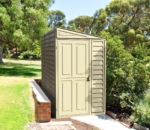 Lean-To Plastic Shed 4x8ft - Ivory