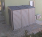Lean-To Plastic Shed 4x8ft - Dual Entry