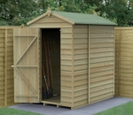 Overlap Timber Security Shed 4x6ft