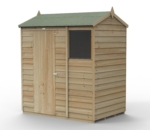Overlap Reverse Apex Timber Shed 6x4ft
