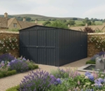 Metal Workshop Garage 10x15ft - Dual Door