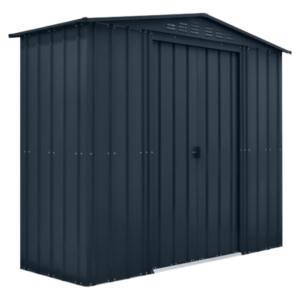 Apex Metal Garden Shed 8x3ft - Grey