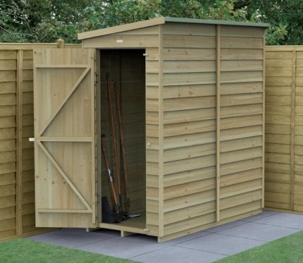 Overlap Pent Timber Shed 3x6ft