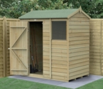 Overlap Reverse Apex Timber Shed 6x4ft
