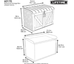 Low Garden Storage Box 6x3.5ft - Desert Sand