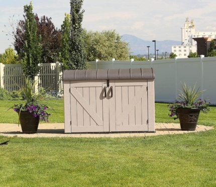 Low Garden Storage Box 6x3.5ft - Desert Sand