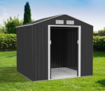 Apex Metal Garden Shed 7x6ft - Dark Grey