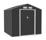 Apex Metal Garden Shed 7x6ft - Dark Grey