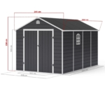 Apex Plastic Garden Shed 8x12ft
