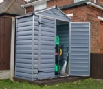 Polycarbonate Skylight Garden Shed 6x3ft - Anthracite
