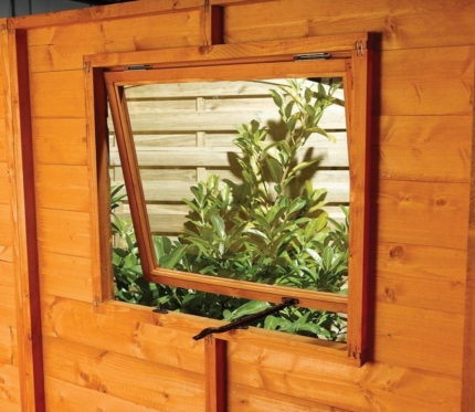 Shiplap Timber Garden Shed 6x8ft - Honey Brown