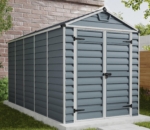 Polycarbonate Skylight Garden Shed 6x12ft - Anthracite