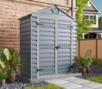 Polycarbonate Skylight Garden Shed 6x3ft - Anthracite