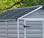 Polycarbonate Skylight Garden Shed 6x12ft - Anthracite