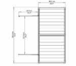 Polycarbonate Skylight Garden Shed 6x3ft - Anthracite